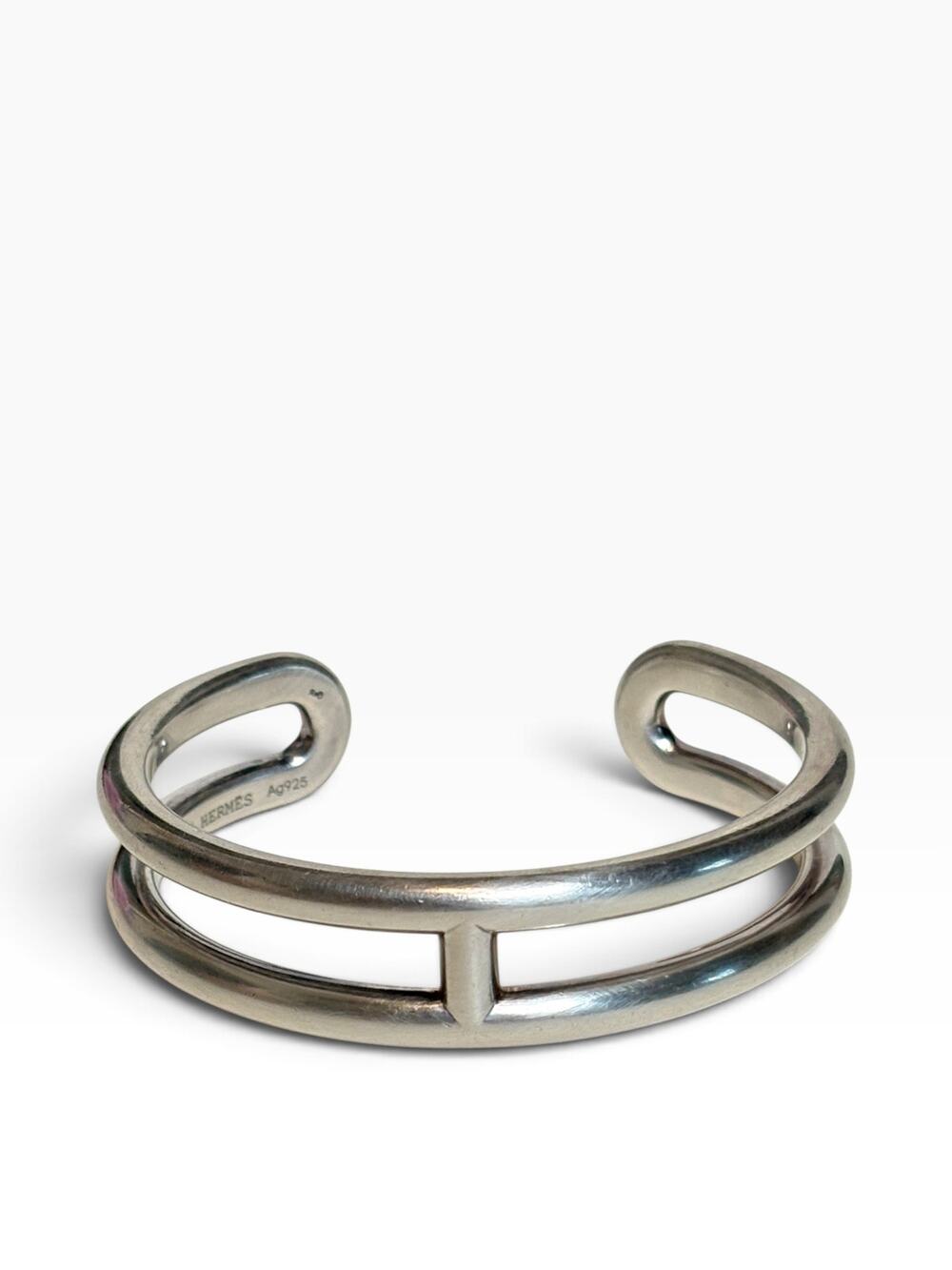 HERMÈS Osmose Cuff Bracelet Sterling Silver AG925